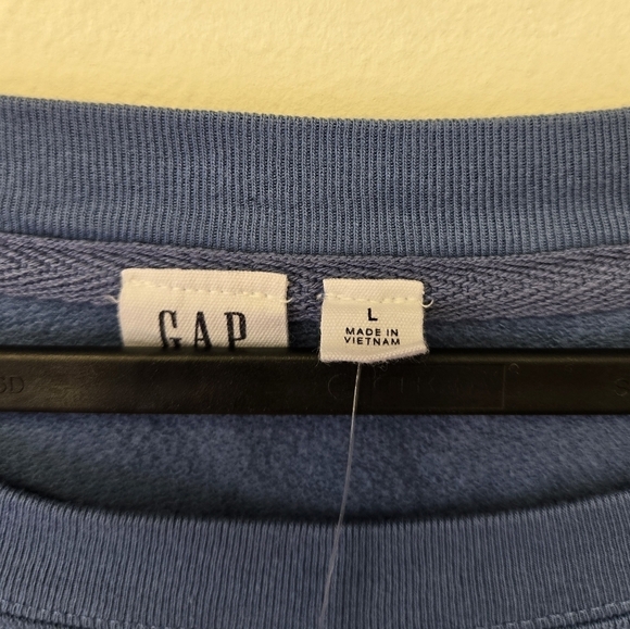 GAP Tie Dye Raglan Crewneck Sweatshirt Blue L - Picture 4 of 9